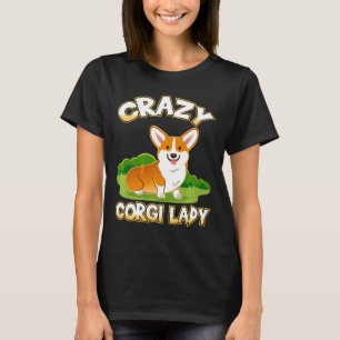 Corgi Womens Crazy Lady Premium T-Shirt