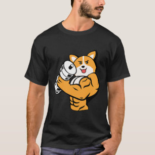 Corgi Workout Lifting Bodybuilding Cool Fitness Lo T-Shirt