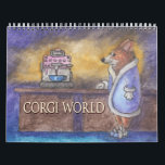 Corgi World - a Welsh corgi dog calendar<br><div class="desc">Corgi Magic calendar shows a picture a month of corgi dogs enjoying life. Like they do. They might be waiting for that first cup of coffee in the morning - oh, it can be sooooooooo slow! Or they might be burning sausages over a camp fire or dressing up as Batman...</div>