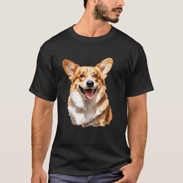 Corgi x Pembroke Welsh Corgi Dog T-Shirt (Front)
