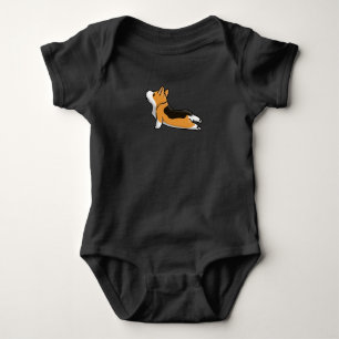 Corgi Yoga Baby Bodysuit
