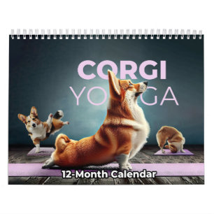 Corgi Yoga Calendar! Calendar
