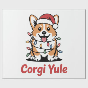Corgi Yule Funny Christmas Kawaii Corgi Dog Lover Wrapping Paper