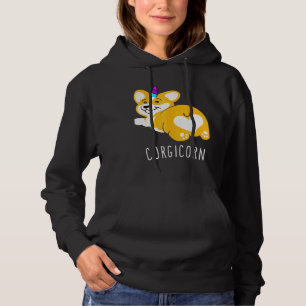 Corgicorn Unicorn Corgi Gag Your For A Dog Hoodie