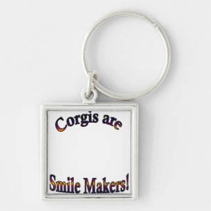 Corgis are Smile Makers Template Keychain