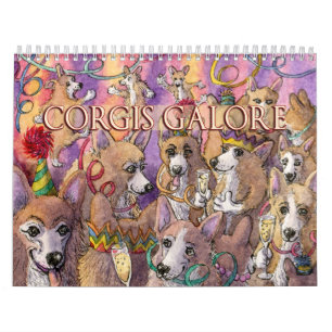 Corgis Galore - Chiens s'amusant - calendrier