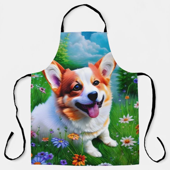 Corgi's Garden Apron (Front)