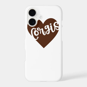 CORGIS - HEART WITH PAW TYPOGRAPHY