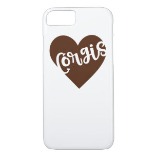 CORGIS - HEART WITH PAW TYPOGRAPHY Case-Mate iPhone CASE