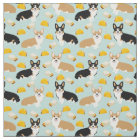 Corgis Tacos Fabric - cute corgi pattern