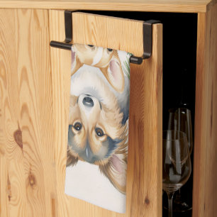 Corgis Three Stella, Emma and Travelyr Kitchen Towel