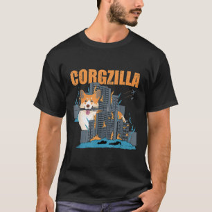 Corgzilla Funny Pembroke Welsh Corgi Pet Dog Lover T-Shirt