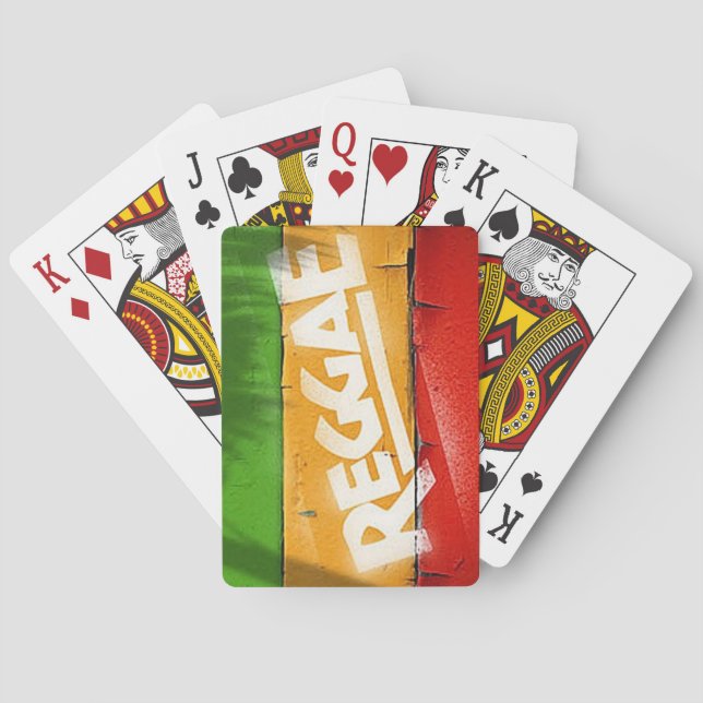 Cori Reith Rasta reggae graffiti Playing Cards (Back)