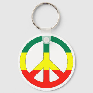 Cori Reith Rasta reggae peace Keychain