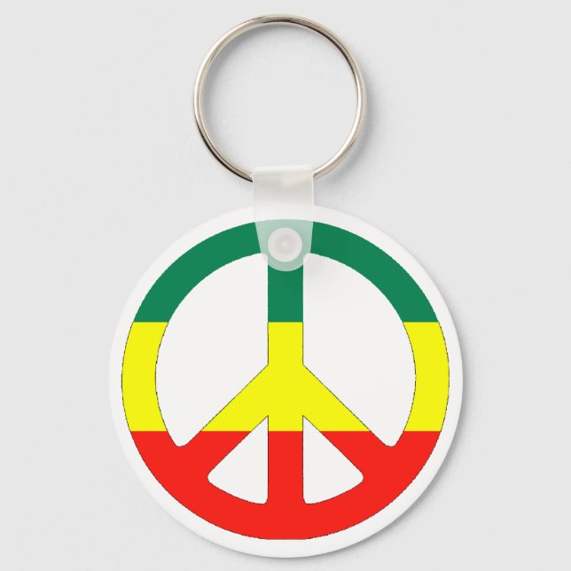 Cori Reith Rasta reggae peace Keychain (Front)