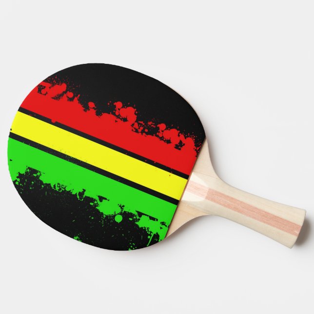 Cori Reith Rasta reggae rasta flag graffiti Ping Pong Paddle (Side)