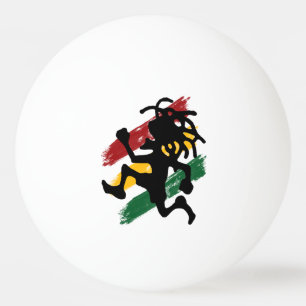 Cori Reith Rasta reggae rasta man flag Ping Pong Ball