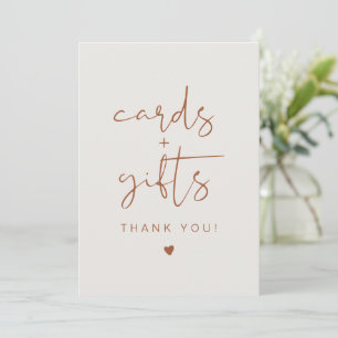 CORIANDER Bohemian Burnt Orange Cards & Gifts Sign