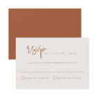 CORIANDER- Bohemian Earth Tone Burnt Orange RSVP
