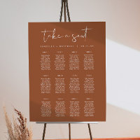 CORIANDER Boho Terracotta Rust Wedding Seating