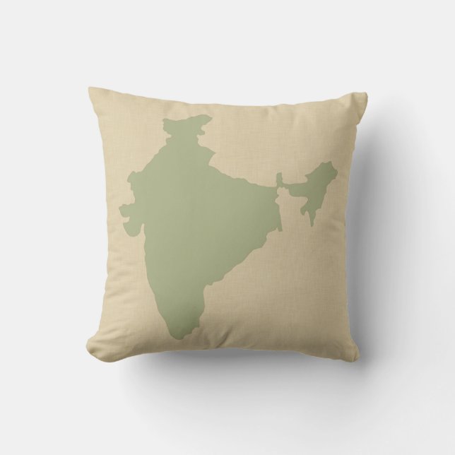 Coriander Spice Moods India Throw Pillow (Front)