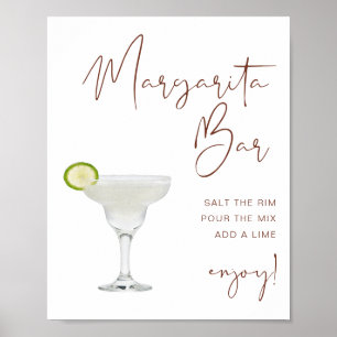 CORIANDER Terracotta Boho Margarita Bar Sign