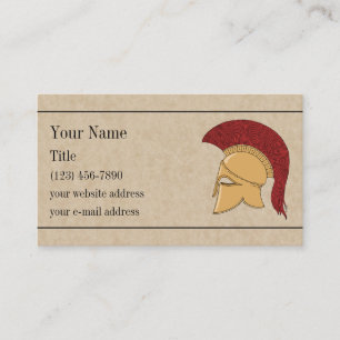 Corinthian Helmet Business Card