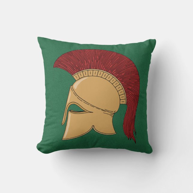 Corinthian Helmet Throw Pillow (Front)