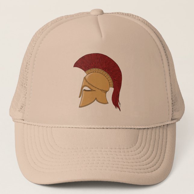 Corinthian Helmet Trucker Hat (Front)