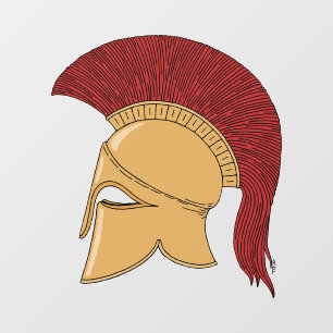 Corinthian Helmet Window Cling