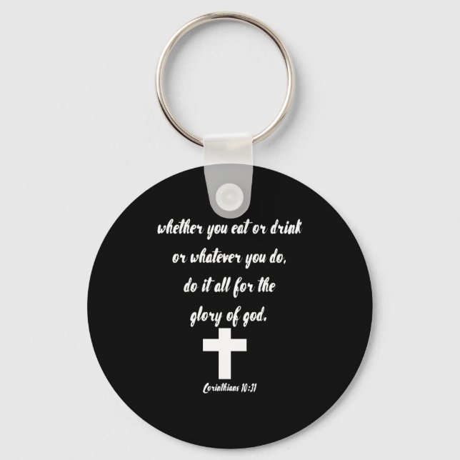 Corinthians 10:31 keychain (Front)