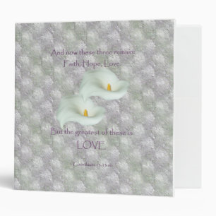 Corinthians 13:13 Faith Hope Love Binder