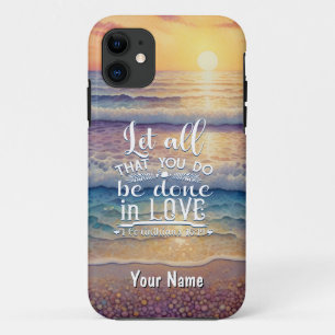 Corinthians 16-14 Love iPhone 11 Case