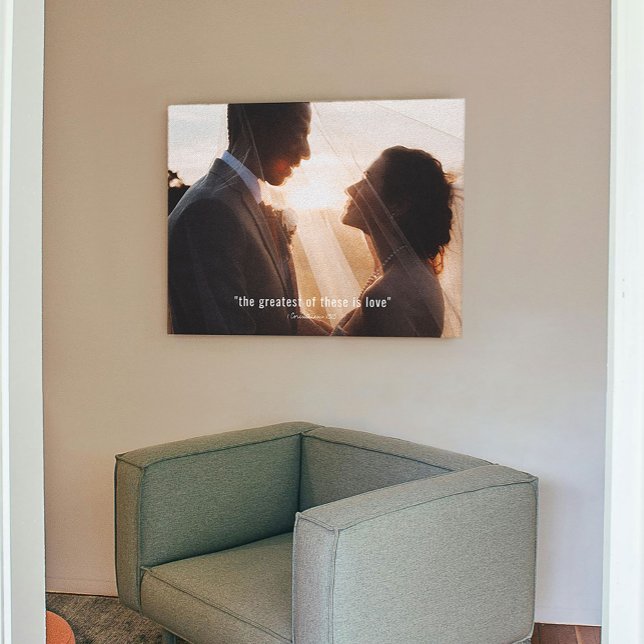 Corinthians Custom Photo Canvas Print (Corinthians "And the greatest of these is love" Custom Photo Canvas Print)