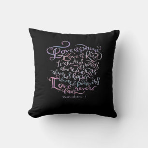 Corinthians Love Is Patient Love Is Kind Classic D Throw Pillow