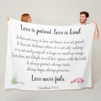Corinthians Verse, Love is Patient (with poppies)