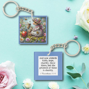 Corinthiens 13 Verset Bleu Fantaisiste Souris Mign