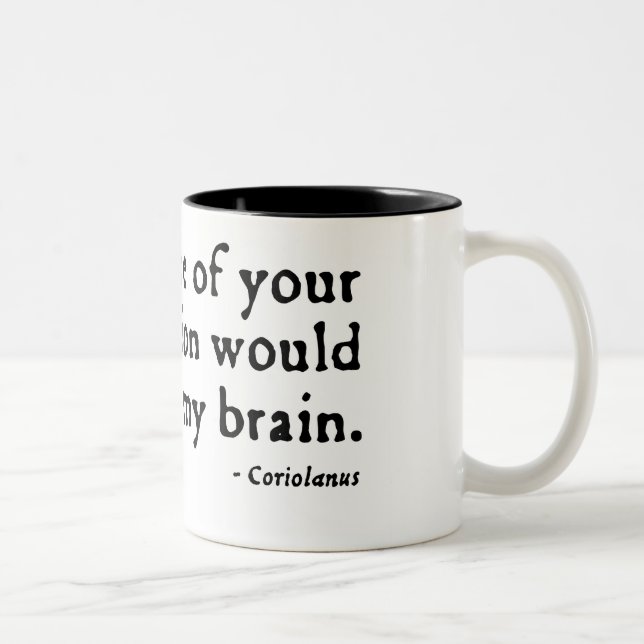Coriolanus Insult (16thC version) Two-Tone Coffee Mug (Right)