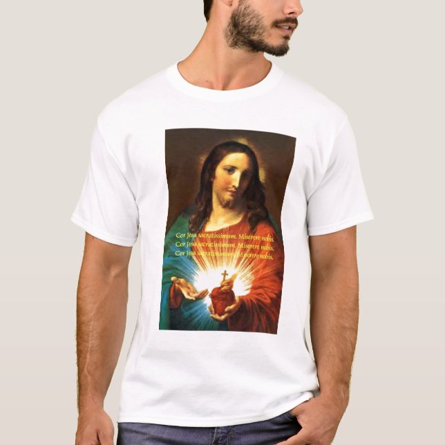 corjesu MOST SACRED HEART OF JESUS T-Shirt (Front)