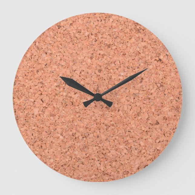 cork board background pattern texture office notic large clock (Front)