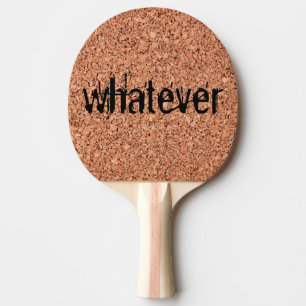 Cork Board - Customizable Text Ping Pong Paddle