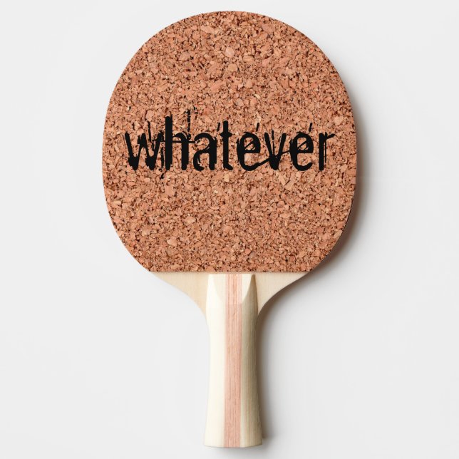 Cork Board - Customizable Text Ping Pong Paddle (Front)