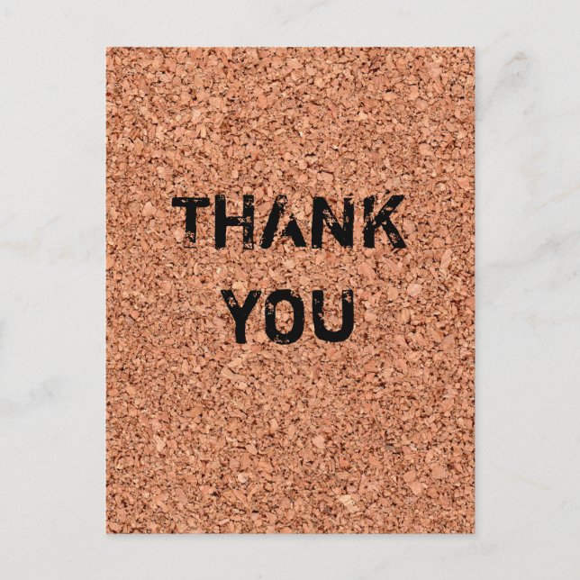 Cork Board - Customizable Texts Postcard (Front)