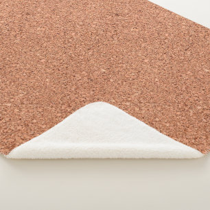 Cork Board Texture Sherpa Blanket