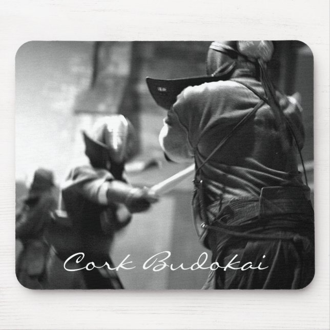 Cork Budokai kendo mousemat dojo Mouse Pad (Front)