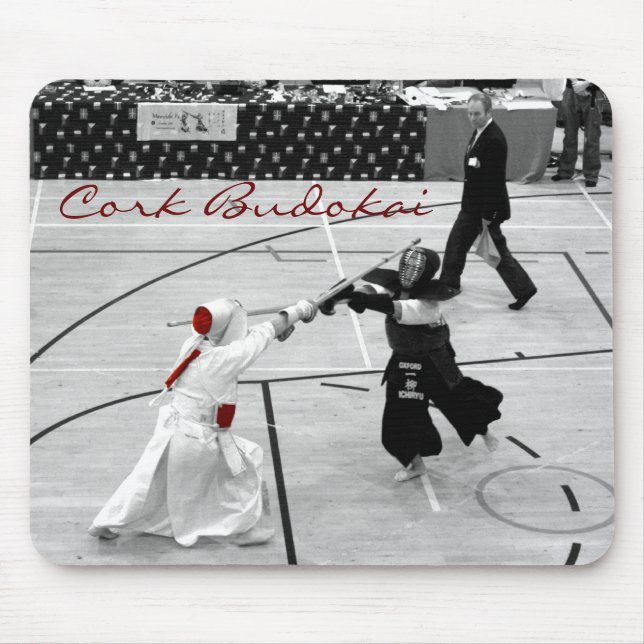 Cork Budokai kendo mousemat dojo Mouse Pad (Front)