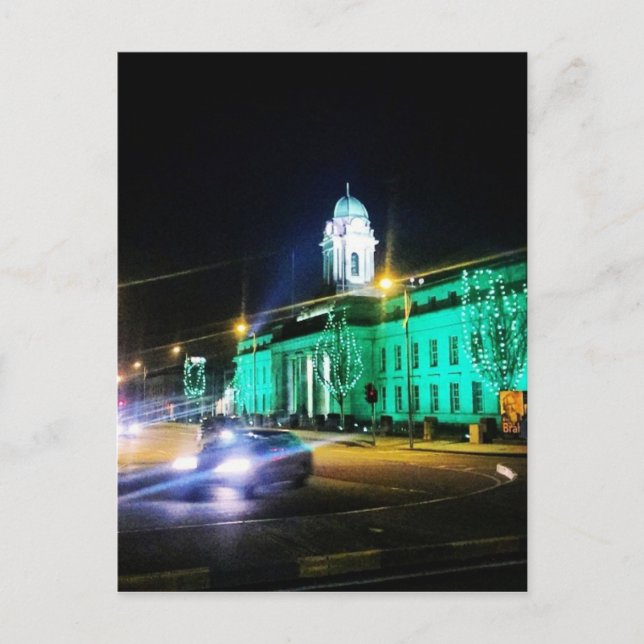 Cork City Hall, St. Patricks week, Ireland Postcard (Front)