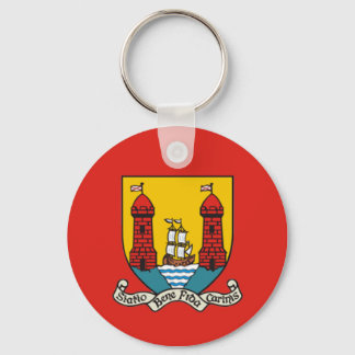 Cork Coat of Arms Keychain