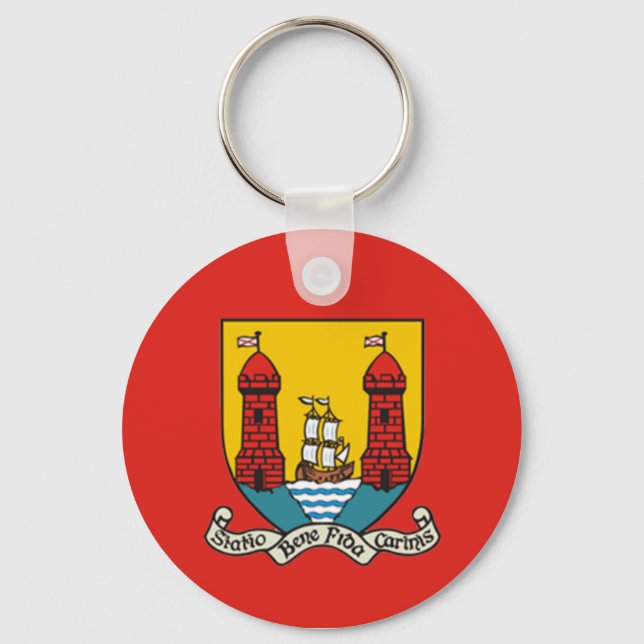 Cork Coat of Arms Keychain (Front)