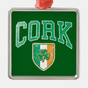 CORK Ireland Metal Ornament